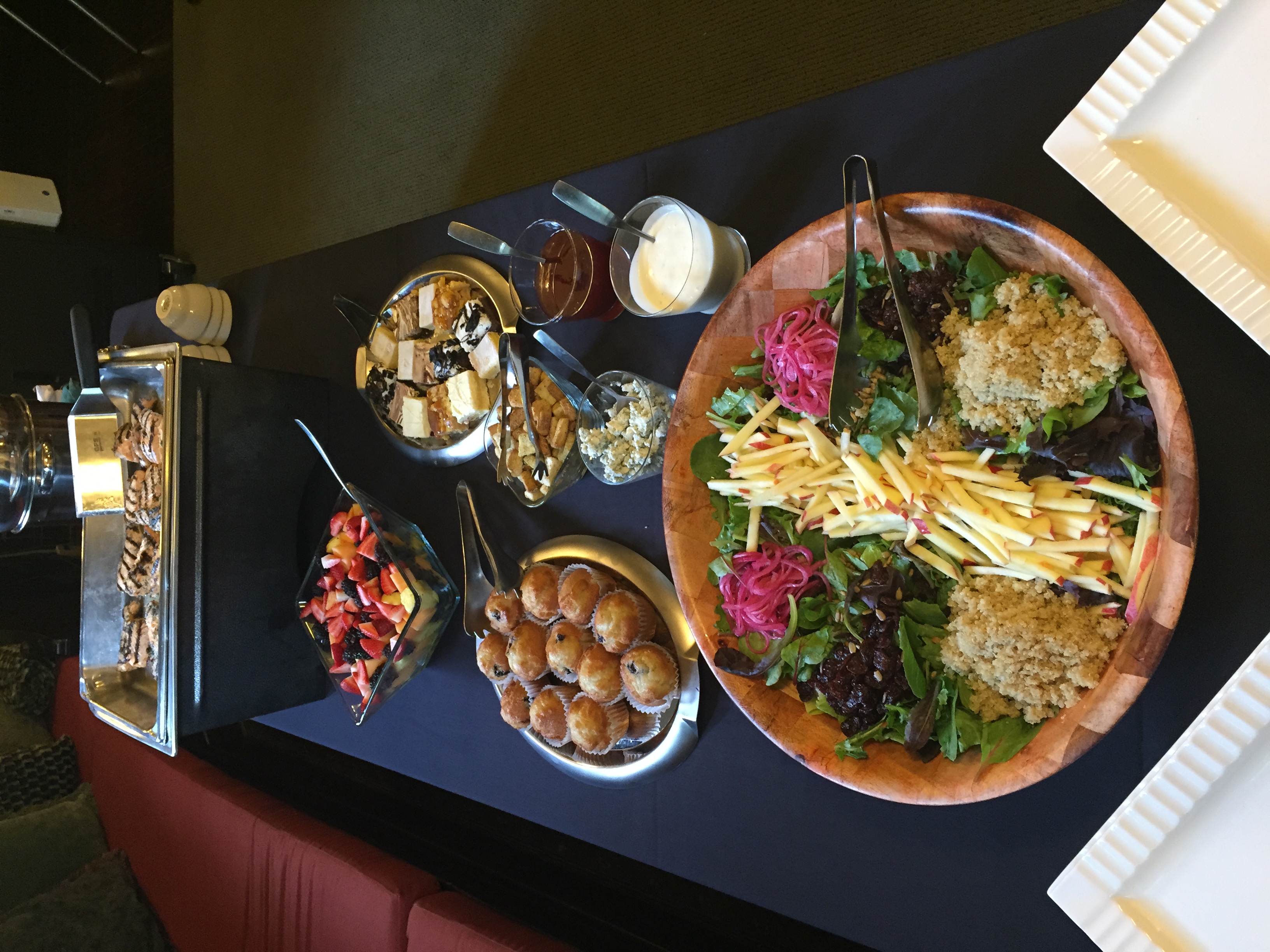 various foods on a table