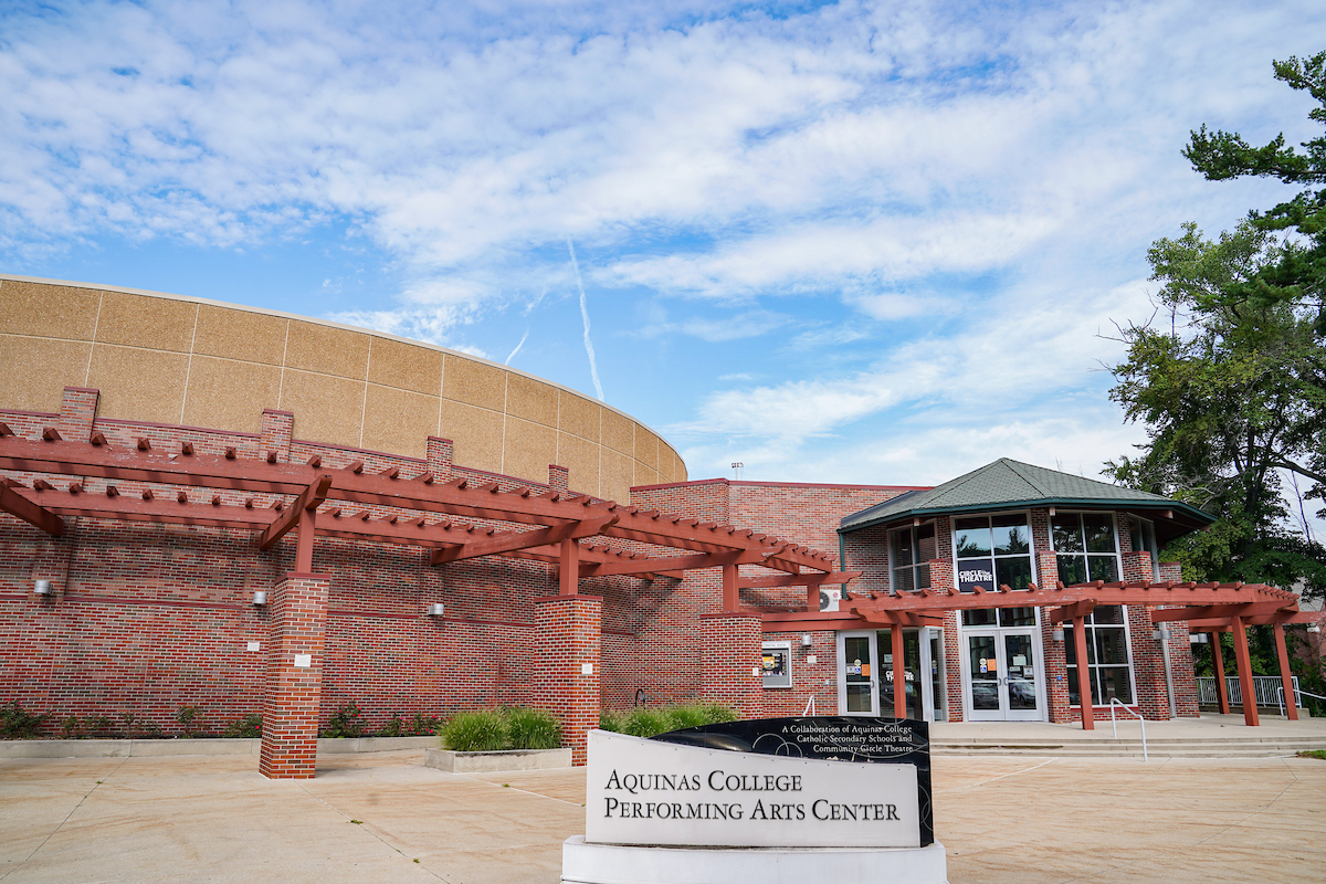 The Performing Arts Center under a blue sky