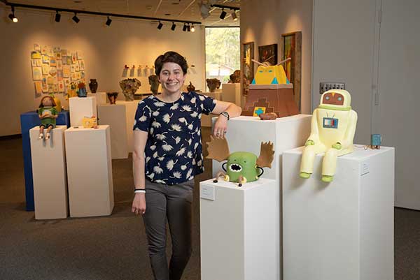 Exhibit featuring Bachelor of Fine Arts students