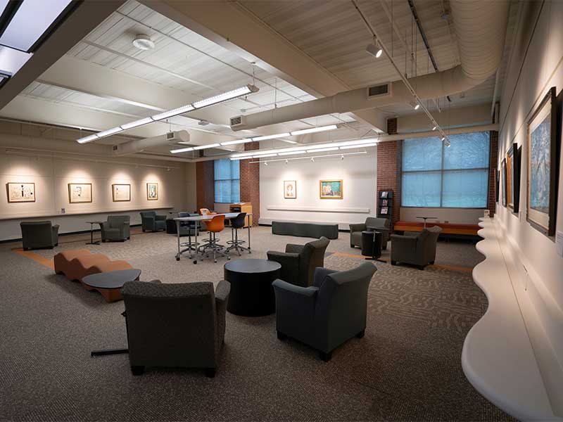 Grace Hauenstein Library Art Gallery and Study Space