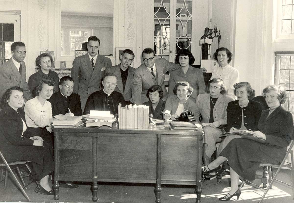 Msgr. Bukowski with Delegates in the 1950s Msgr. Bukowski with Delegates in the 1950s