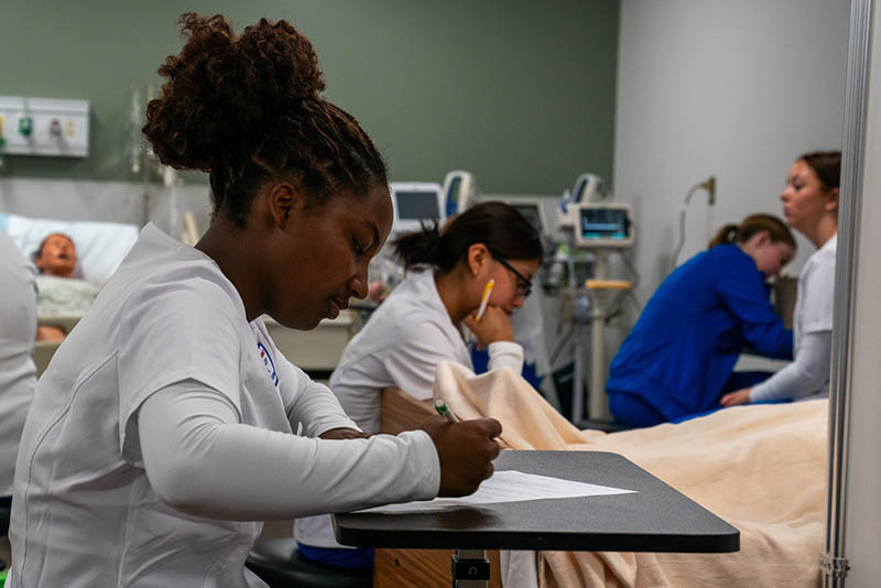 nursing student at trinity 