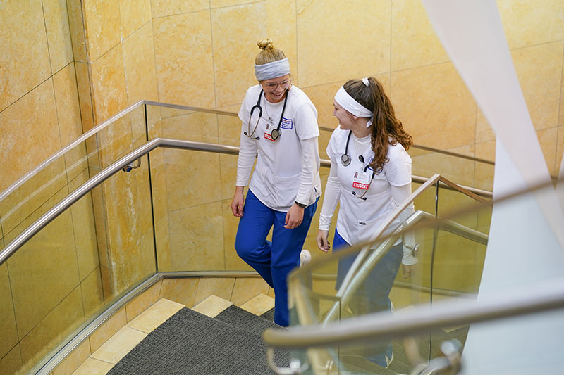 UDM nursing students at Aquinas College