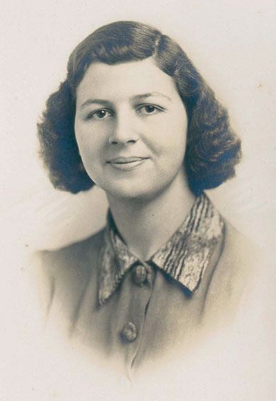 Lucille Weber’s high school graduation portrait, 1940.