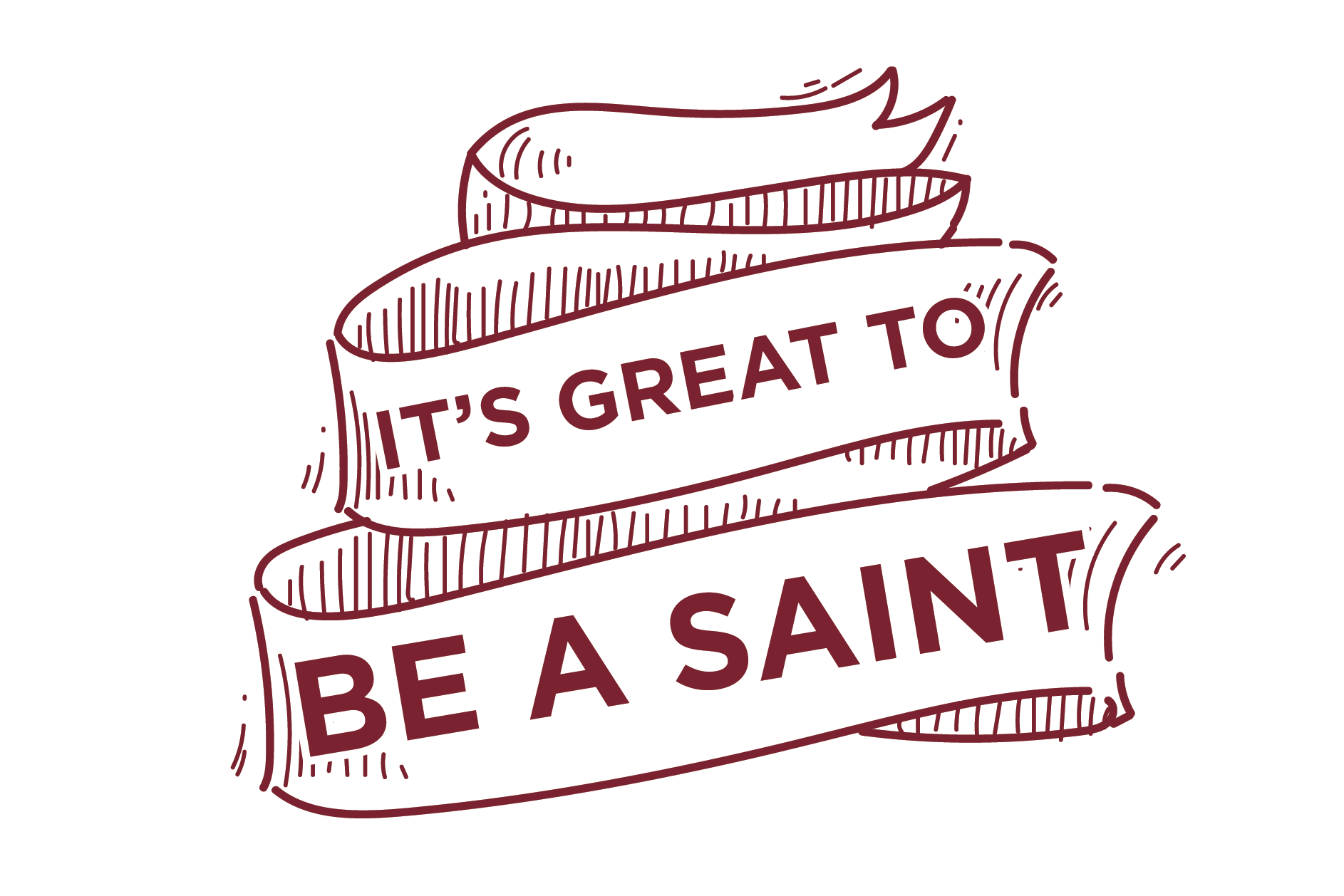 Sticker: It's great to be a Saint!