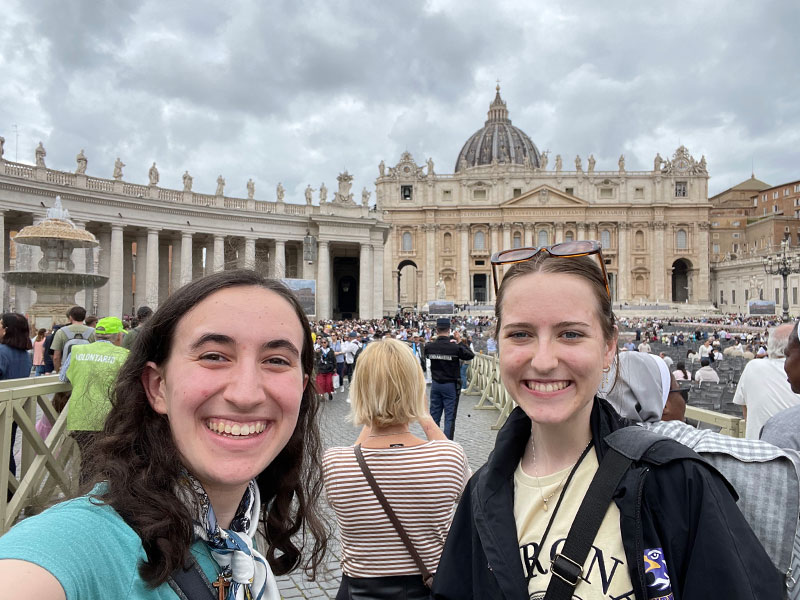 Aquinas students in Rome